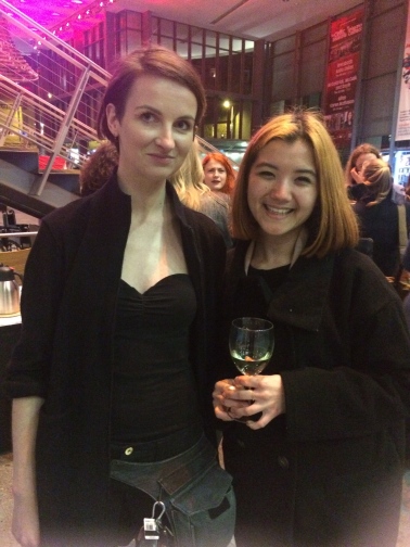 Me with Polish performance artist Karolina Kubik